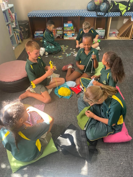 Longacres Private School Langebaan foundation phase knitting